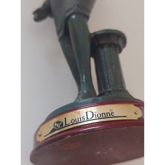 Louis Dionne Hand Made Ceramic Figurine 9 1/4" "Modern Lady in Green" - Picture 7 of 16